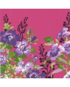 Smock Mediano .75 m Flor Cenefa Rosa Fiusha