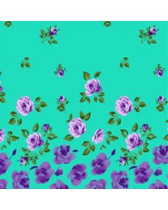Smock Chico .60Cm Rosa Cenefa Verde Menta