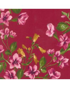 Smock Grande .90 m Floral Rojo