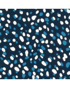 Smock Grande .90 m Lunares Azul Marino