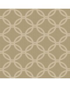 Decoracion Ahulado Estampada Circulos Café Beige