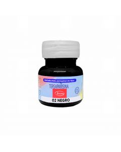 Pintura Tersa Parisina Negro No.2 de 30 ml