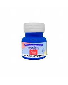 Pintura Tersa Parisina Azul Ultramar No.34 de 30 ml