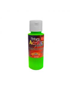 Pintura Acrílica Profesional Fluorescente Verde