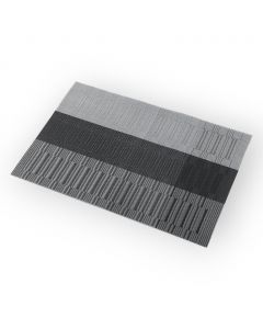 Mantel Individual de Textilina Rectangular Individual Gris Cadena