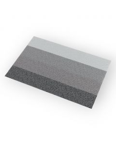 Mantel Individual de Textilina Rectangular Individual Gris Escala