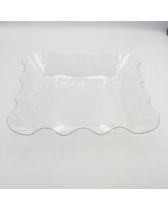 Recipiente de Plástico Transparente 22.5 x 22.5 x 4.7 cm