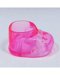 Recipiente De Plástico Forma De Zapatito Rosa