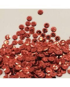 Lentejuela Holográfica Rojo 6 mm
