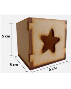 Caja Mini Natural Estrella