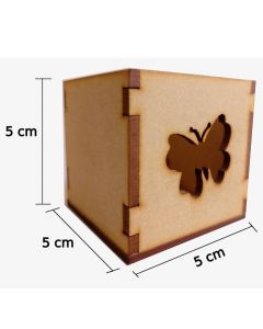 Caja Mini Natural Mariposa