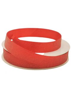 Listón Satinado Con Diamantina Rojo 5/8"