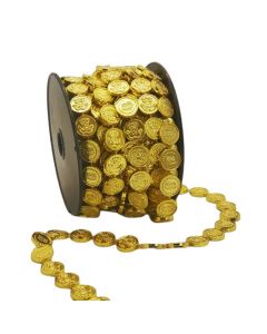 Cadena De Monedas Oro 13 Mm