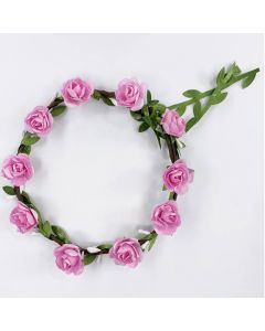 Corona de Flores Parisina Rosa Mod.S/007