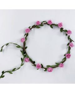 Corona de Flores Parisina Rosa Mod.S/012