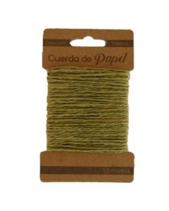 Cuerda de Papel Verde Olivo 2 mm