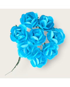 Rosa de Papel Mediana Azul Mod.LMA1127