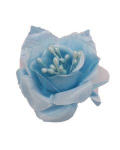 Rosa de Organza Azul Cielo EG