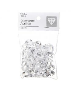 Diamante De Acrilico Chico Transparente M340