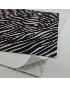 Fieltro con Adhesivo Estampado Animal Print Cebra 23 x 30.5 cm