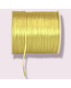 Cordón Cola de Rata Amarillo Canario 3 mm