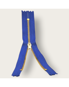 Cierre Metálico Azul Rey 15 cm
