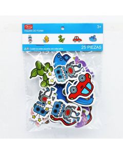 Stickers de foami surtido Robot y juguetes