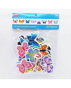 Stickers de foami surtido Mariposas