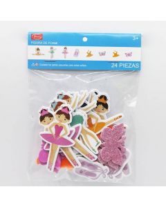 Stickers de foami surtido Bailarinas