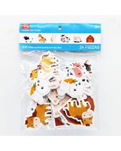 Stickers de foami surtido Animales de Granja