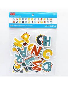 Stickers de foami surtido Letras