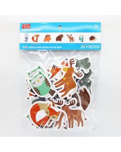 Stickers de foami surtido Animales de Bosque