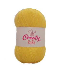 Estambre Creaty Bebé Amarillo Fuerte