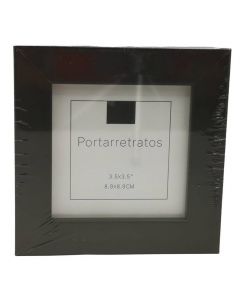 Portarretrato Decorativo Mini Negro 8.9 x 8.9 cm Mod.F642128R22-3.5