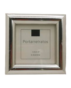 Portarretrato Decorativo Mini Plata 8.9 x 8.9 cm Mod.F562017R27-3.5