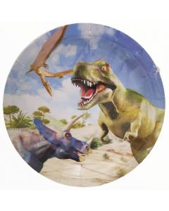Platos de Cartón Dinosaurio