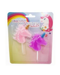 Vela para fiesta Unicornio