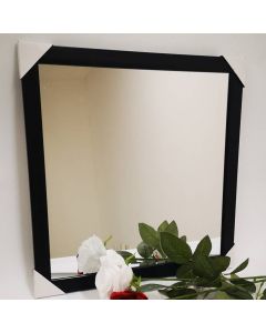 Espejo Decorativo Negro Cuadrado Simple
