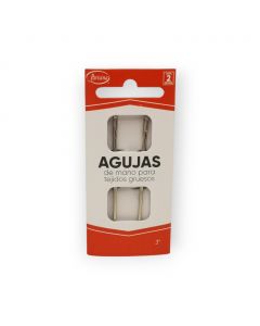 Aguja para coser a mano 3" Para Tejidos Gruesos