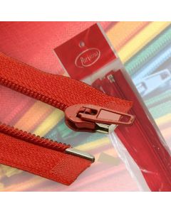 Paq. Cierre de Nylon Separable Rojo 50 cm