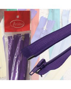 Paq. Cierre de Nylon Separable Morado 70 cm