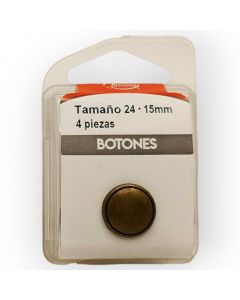 Botones en Cajita 15 mm Bronce Mod.1572481