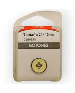 Botones en Cajita 15 mm Blanco Mod.1602401
