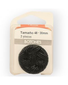 Botones en Cajita 30 mm Negro Mod.1644802