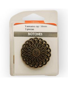 Botones en Cajita 38 mm Oro Antiguo Mod.2176081