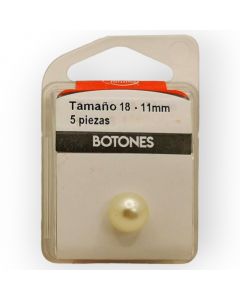 Botones en Cajita 11 mm Perla Ivory Mod.2181855