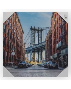 Bastidor impreso pintura abstracta Manhattan