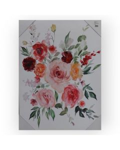 Bastidor impreso pintura en acuarela Floral