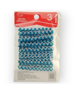 Galón Metálico de 3 m Turquesa Fl8811