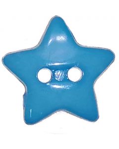 Botón Estrella Turquesa #24